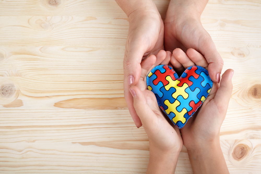 World,Autism,Awareness,Day,,Puzzle,Or,Jigsaw,Pattern,On,Heart